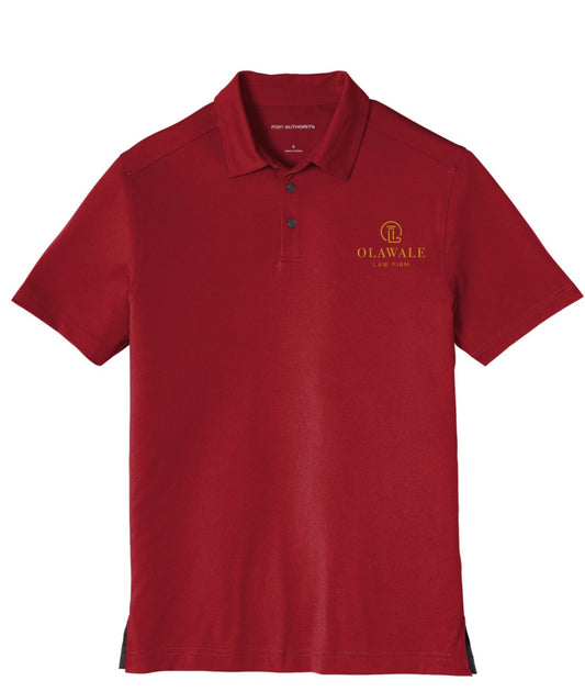 Olawale Law Firm Golf Shirt (Scarlet)